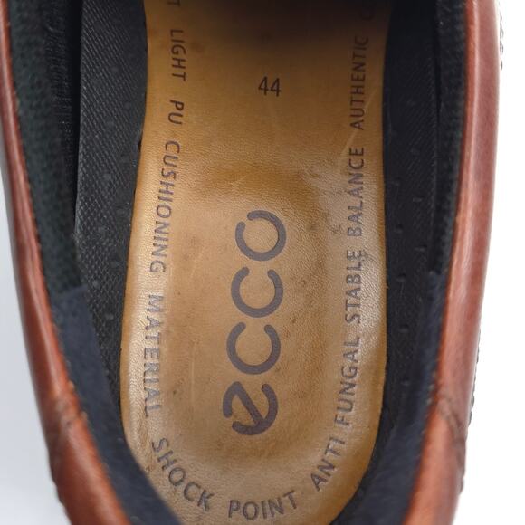 Ecco Shoes Mens 44 US 10/10.5‎ Helsinki Square Bike Toe Oxford